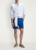 Korte broek met steekzakken - Blauw