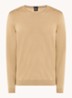 Leno-P fijngebreide pullover van scheerwol  - Beige