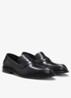 Loafer van leer met logo - Zwart