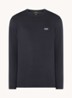 Longsleeve met logo - Donkerblauw