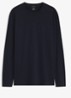 Longsleeve met logoborduring - Blauw