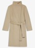 Mantel met strikceintuur - Beige