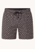 Manu zwemshorts met logoprint - Diepzwart
