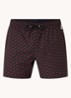 Manu zwemshorts met logoprint - Rood