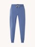 Mix&Match pyjamabroek met logoborduring en steekzakken - Blauw