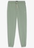 Mix&Match pyjamabroek met logoborduring en steekzakken - Lichtgroen
