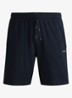 Mix&Match straight fit korte loungebroek met logo - Donkerblauw
