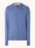 Mix&Match sweatvest met logoborduring en steekzakken - Blauw