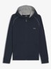 Mix&Match sweatvest met logoborduring - Indigo