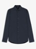 P-Hank-Spread slim fit overhemd - Blauw