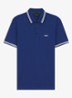 Paddy-polo van katoenpiqué - Medium Blue-420 / Blauw
