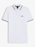 Paddy-polo van katoenpiqué - White-100 / Wit