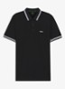 Paddy-polo van katoenpiqué - Dark Blue-402 / Blauw