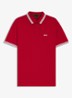 Paddy-polo van katoenpiqué - Medium Red-610 / Rood