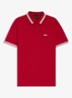 Paddy-polo van katoenpiqué - Medium Red-610 / Rood