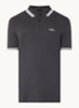 Paddy-polo van katoenpiqué - Charcoal-016 / Grijs