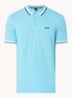 Paddy-polo van katoenpiqué - Turquoise/Aqua-447 / Blauw