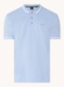 Paddy-polo van katoenpiqué - Open Blue-498 / Blauw