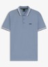 Paddy-polo van katoenpiqué - Open Blue-490 / Blauw