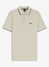 Paddy-polo van katoenpiqué - Light Beige-276 / Beige