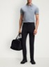 Paddy-polo van katoenpiqué - Dark Grey-025 / Grijs