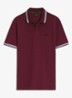 Paddy-polo van katoenpiqué - Dark Pink-654 / Roze