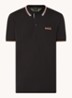 Paddy regular fit polo van piqué katoen  - Zalmroze