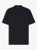 Pallas-polo van katoenpiqué met logostiksel - Blauw