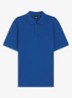 Pallas-polo van katoenpiqué met logostiksel - Medium Blue-429