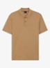 Pallas regular fit polo van piqué katoen - Creme