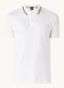 Penrose slim fit polo met logo - Wit