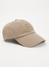 Pet van katoenen twill met logopatch - Olijfgroen