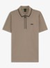 Phillix Tape regular fit polo van piqué katoen met logo - Lindegroen