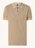 Prime regular fit polo van piqué katoen met logo - Open Brown-246 / Bruin