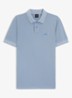 Prime regular fit polo van piqué katoen met logo - Open Blue / blauw