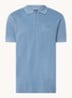 Prime regular fit polo van piqué katoen met logo - Open Blue-472 / Blauw