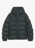 Pufferjack met capuchon en waterafstotende coating - Open Green-377 / Groen