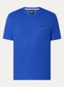 Pyjamashirt van een katoenmix met logostiksel - Kobaltblauw