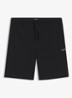 Pyjamashort van een katoenmix met logostiksel - Black-001 / Zwart