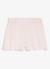 Pyjamashorts van satijn met monogramjacquard - Lichtroze
