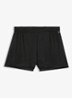 Pyjamashorts van satijn met monogramjacquard - Zwart