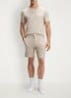 Pyjamatop met logo - Donkerbeige
