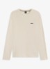 Pyjamatop met structuur en logo - Beige