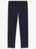 Regular-fit broek van elastisch katoenen satijn - Donkerblauw