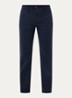 Regular-fit broek van elastisch katoenen satijn - Middenblauw