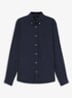 Regular fit overhemd van linnen - Blauw