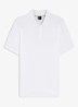 Regular fit polo met logo - Wit