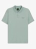 Regular fit polo met logo - Lindegroen