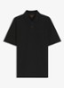Regular fit polo van katoen - Zwart