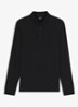 Regular fit polo van katoen - Zwart